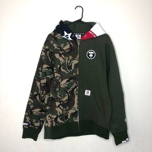 AAPE by A Bathing Ape USA Camo Zip Hoodie